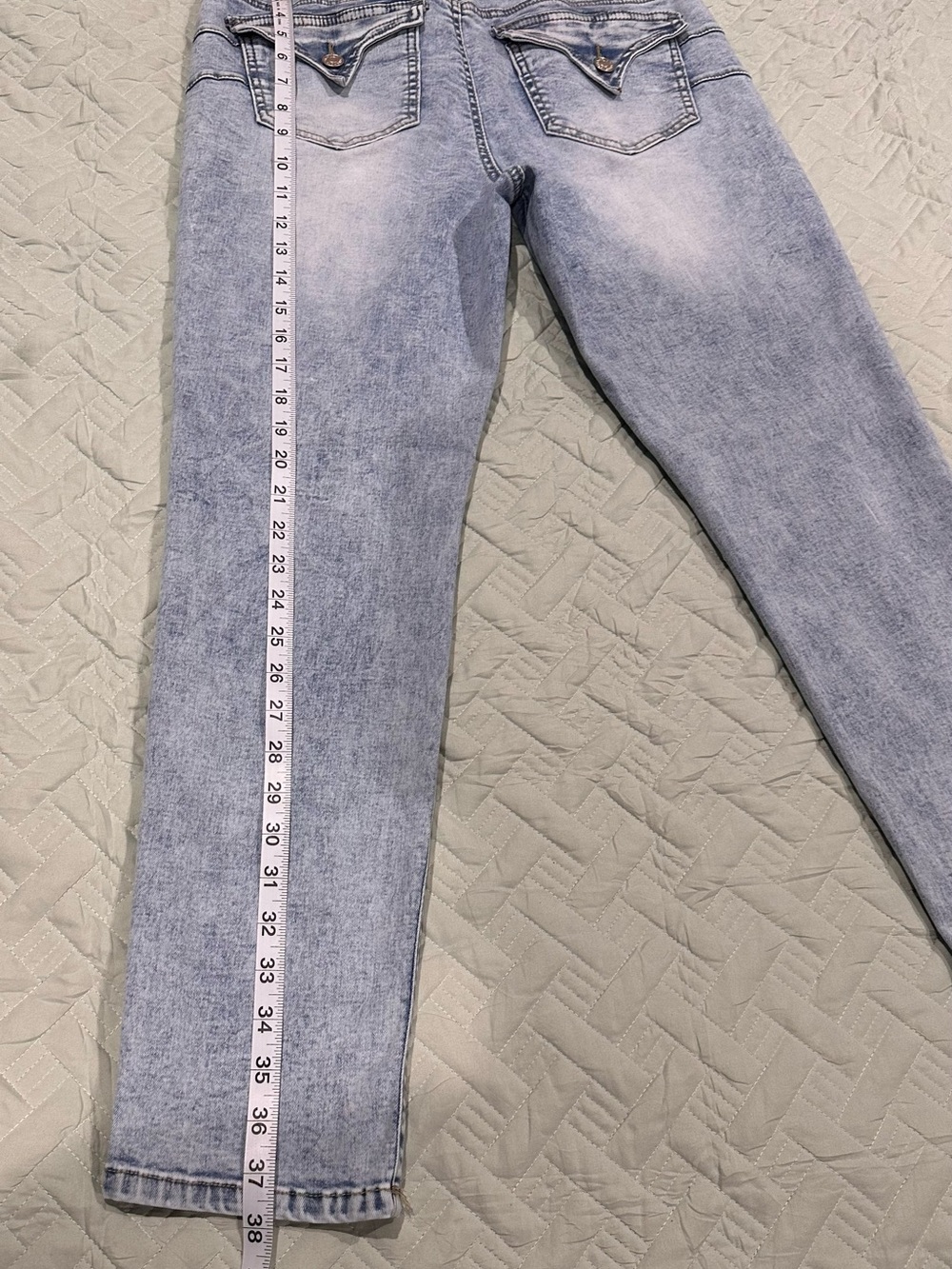 High-Rise Light Blue Skinny Jeans for Women - Picture 6 of 6